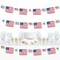 Big Dot of Happiness Stars & Stripes - Memorial Day 4th of July Labor Day USA Patriotic Party DIY Decorations - Clothespin Garland Banner - 44 Pieces